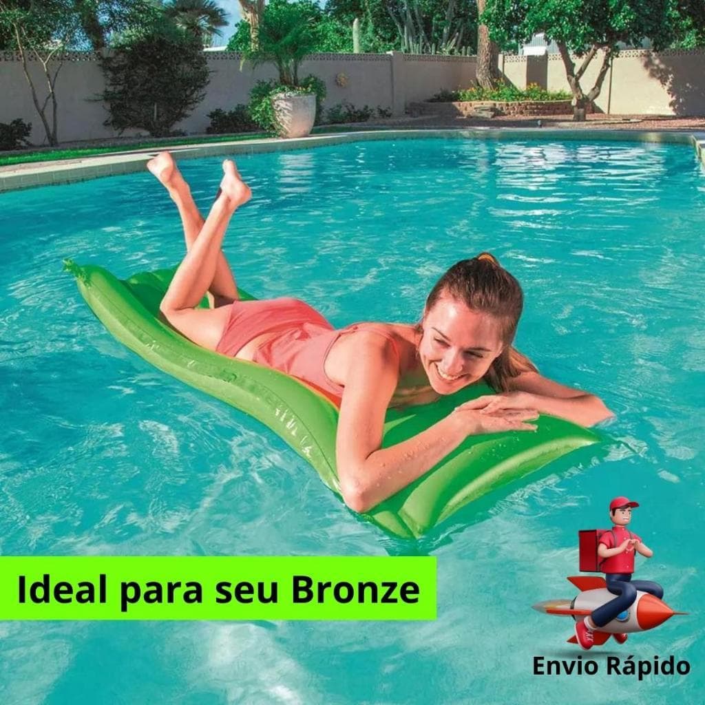 Kit 2 Boias Colchão .Inflavel. Lazer  Diversão Verão Piscina Bronzeamento Praia 183Cm x 69Cm.