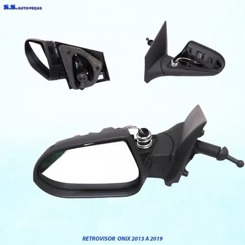 Retrovisor Onix Prisma 2015 A 2018 Manual Original Sem Capa