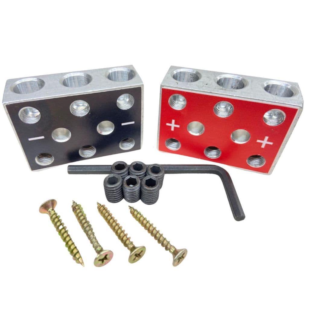 Bloco Distribuidor As 3x3 6vias Barramento Fixa Até 70mm Par