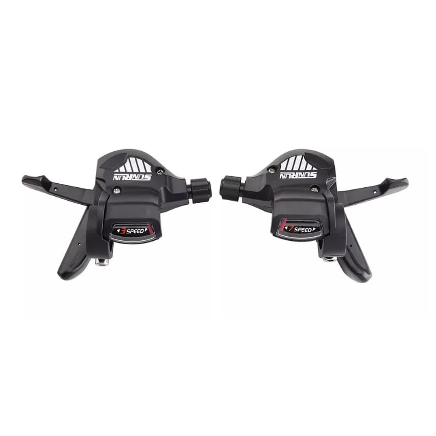 Alavanca Passador Trocador Rapid Fire Marcha 21 Velocidades  Bike Tipo Shimano S/ Maçaneta Com Cabos