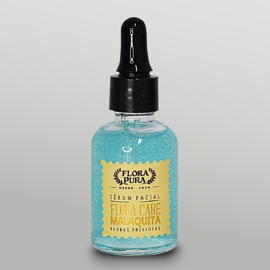Sérum Hidratante Facial Malaquita 30ml Com Ácido Hialurônico | Flora Pura