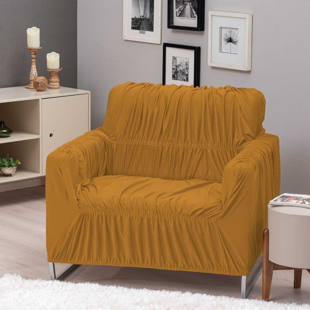 Kit 2 Capa Protetor Sofa Poltrona do Papai Malha Gel Cores