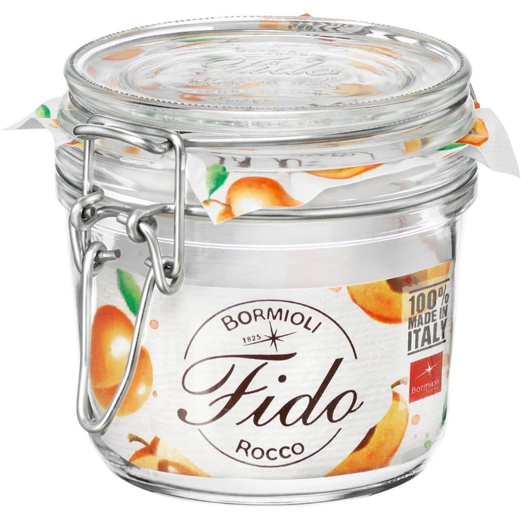 Pote de Mantimentos Bormioli Fido Italiano Hermético 10x10x10 350ml Vidro