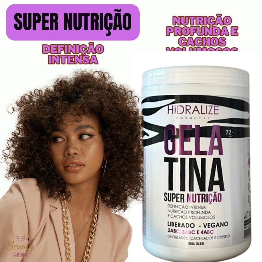 Gelatina Capilar Super Nutrição Hidralize 1Kg