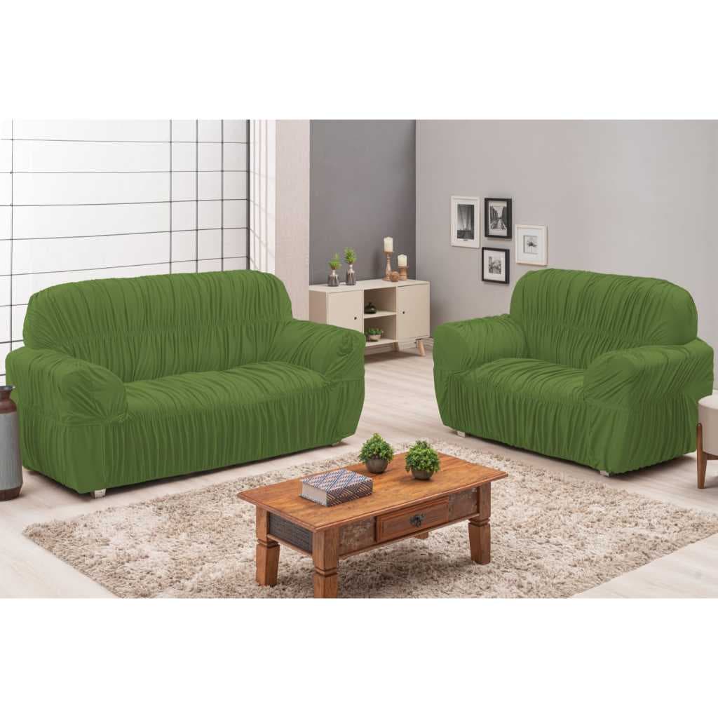 Kit com 2 Jogo Capa de Sofa Elasticada 3 E 2 Lugares Diversas