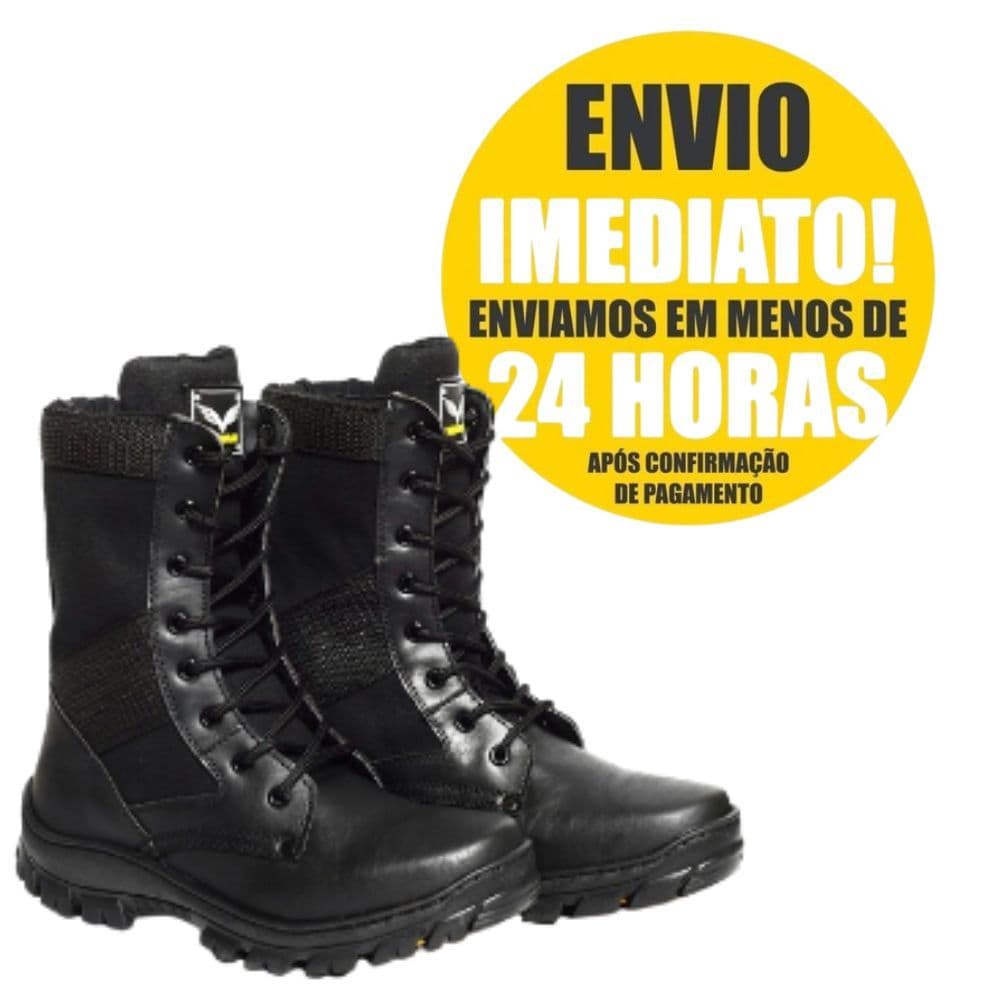 COTURNO TÁTICO MILITAR ROCAM MOTOQUEIRO SEGURANÇA VIGILANTE PROFICIONAL DE SEGURÇA PUBLICA