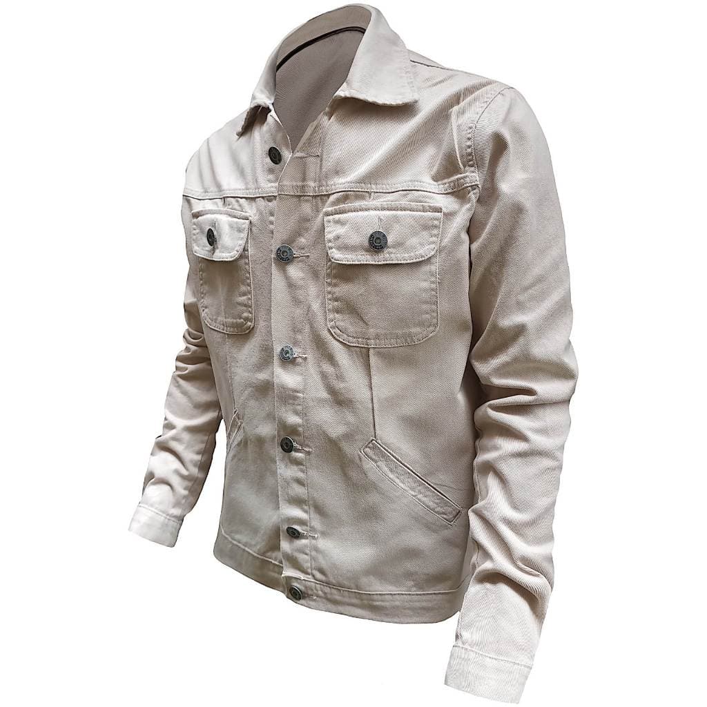 Jaqueta Masculina | Jeans | Bege | Creme | Premium Denim