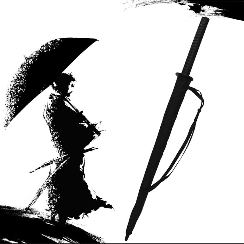 Guarda-chuva Espada Katana Reforçado AUTOMÁTICO de FIBRA DE CARBONO_