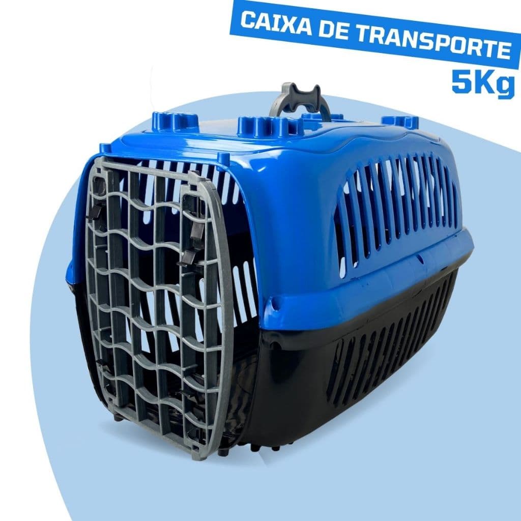 Caixa Transporte N2 COM PISO Para Cães e Gatos Reforçada Capacidade 5kg