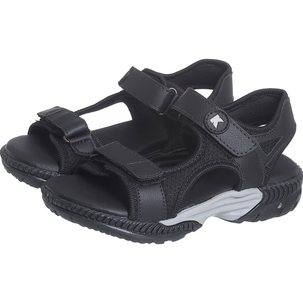 Sandália Papete Infantil Masculina Volta as Aulas Preto Kidstep