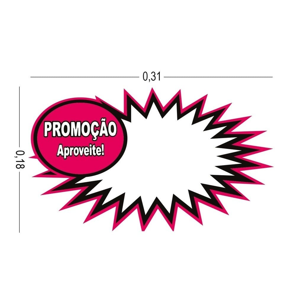 ETIQUETA PVC EXPLOSAO PROMOÇÃO