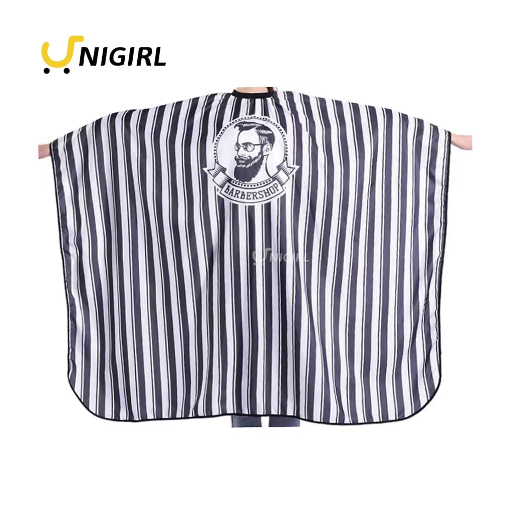 Capa de Corte Estampas Barbershop Barbearia Cabeleireiro Avental Corte de Cabelo Barba