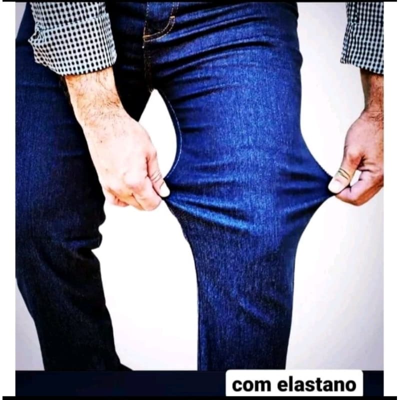 Calça jeans com elastano