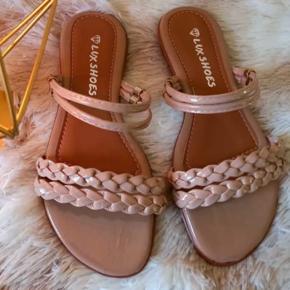 kit 6 Pares Sandalia Rasteira Feminina Com ou Sem Traseiro 2 x 1 Confortável Leve Rasteirinha Feminina