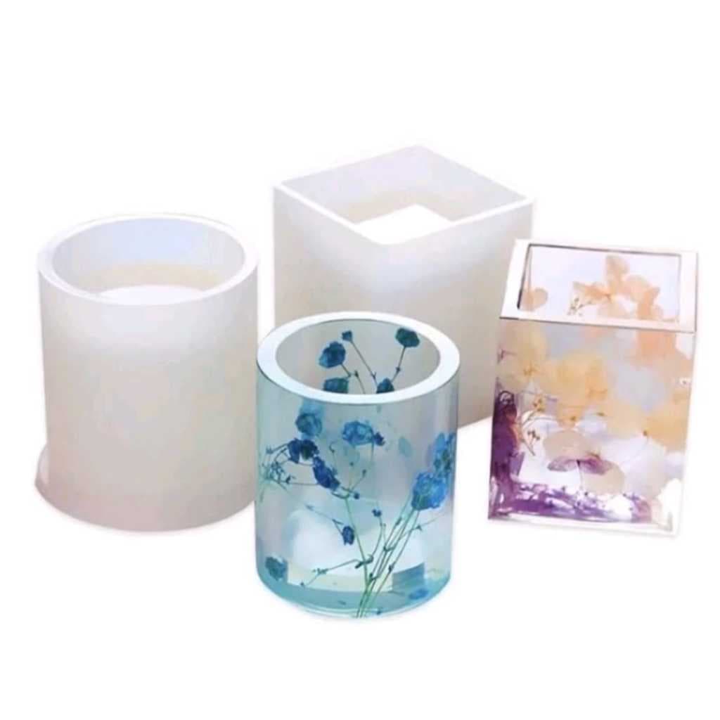 Molde Silicone Porta Canetas e Pequenos Objetos / Molde para Gesso e Resina Epóxi
