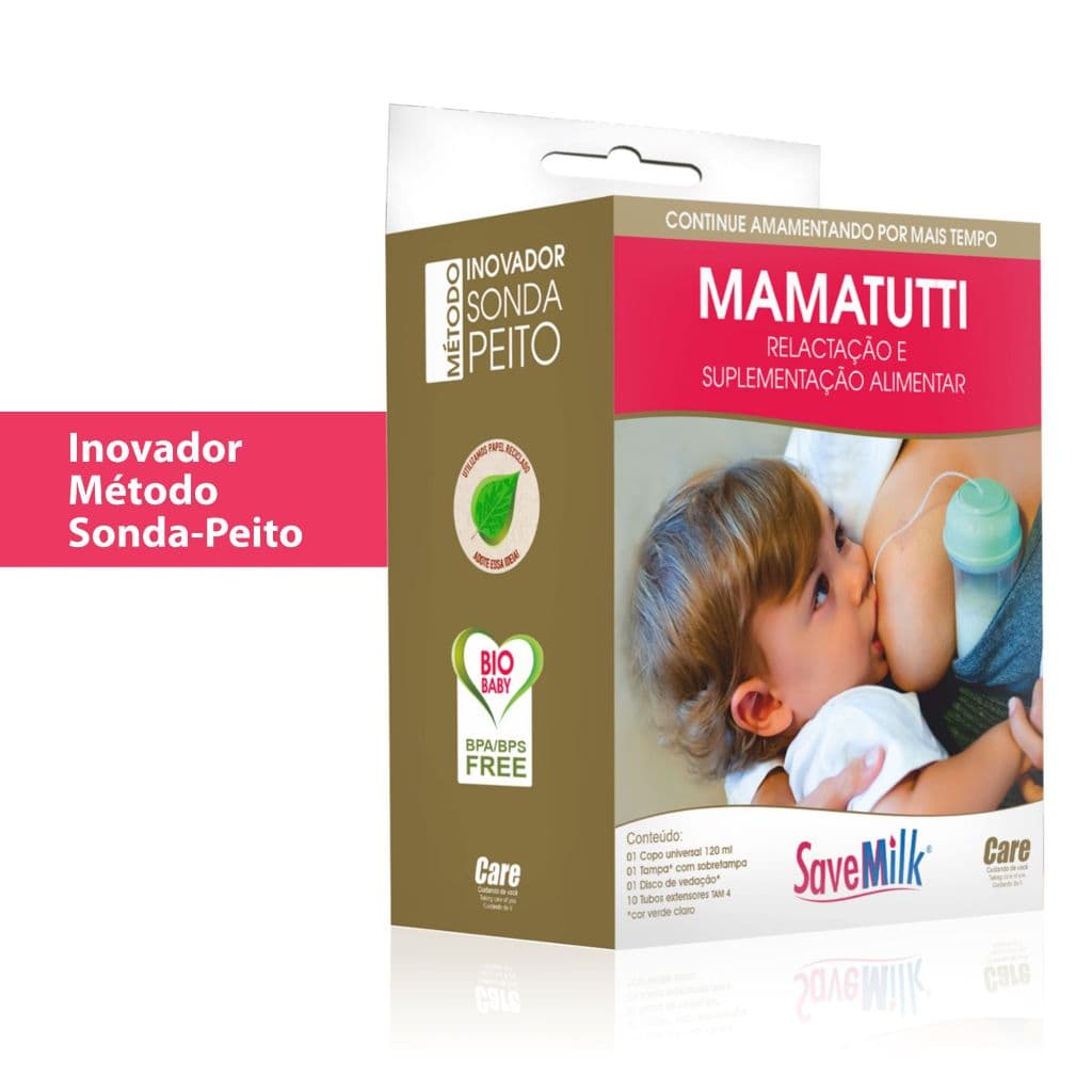 MamaTutti Relactador com 10 Tubos Extensores - SaveMilk