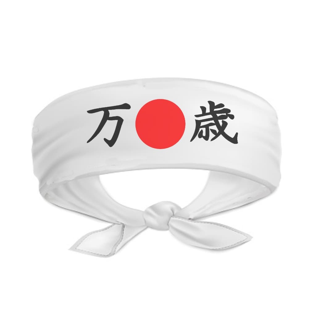 Bandana Hachimaki Sushiman Cheff  Sol Japão Banzai Branca