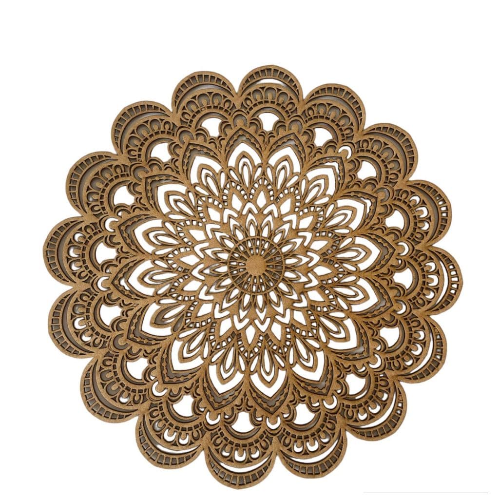 Mandala 60cm em MDF Cru