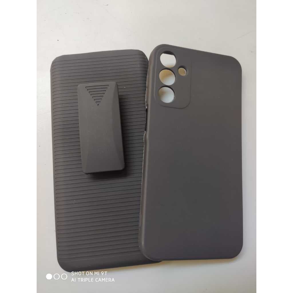 Suporte Capa de Cintura  para Galaxy A15  com capa da camurça