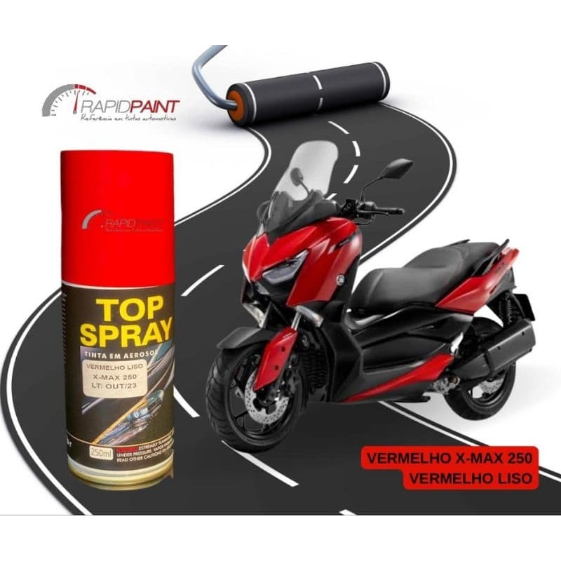 Spray Vermelho Liso X-MAX 250 TOP SPRAY