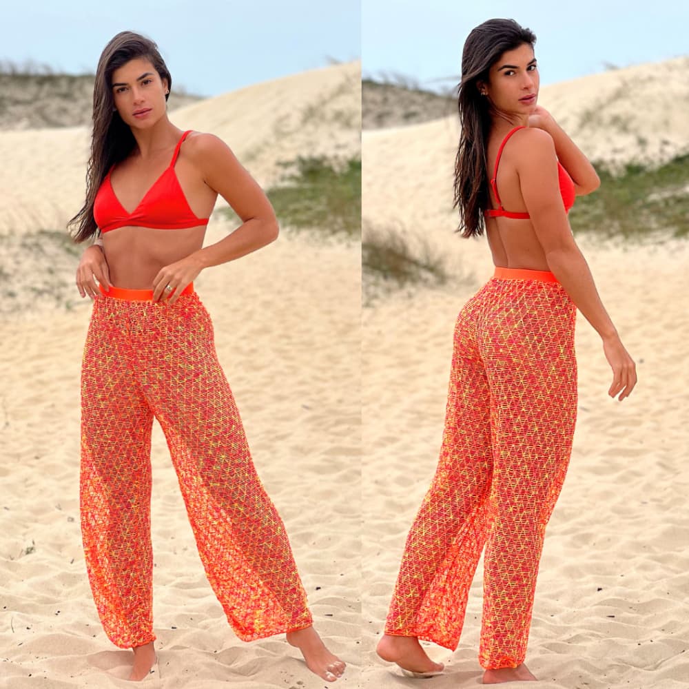 Saida de Praia Calça Luxo Tricot