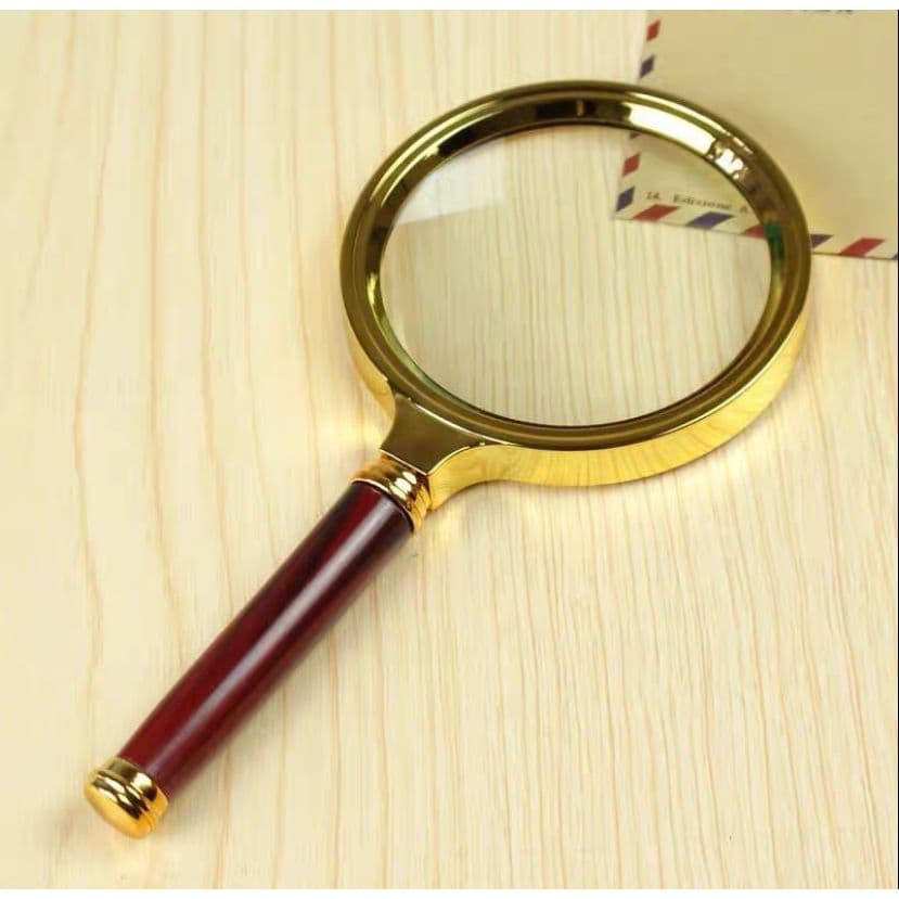 Lupa De Luxo Com Lente De Aumento 70MM Magnifier ou 90MM Vintage Lente de Vidro Poder de Ampliação 10x