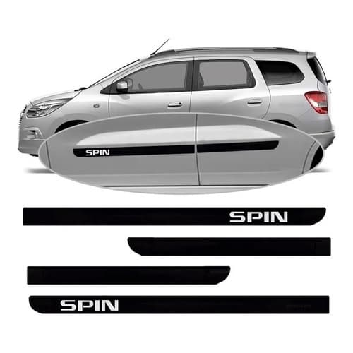 Jogo Friso Lateral Borrachão Spin 2013 2014 2015 2016 Até 2020 Novidade