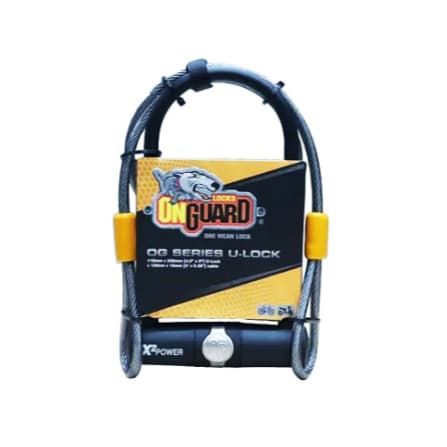 Cadeado Tranca U-lock + Cabo Bike Moto 115x230mm Onguard (X2 POWER)
