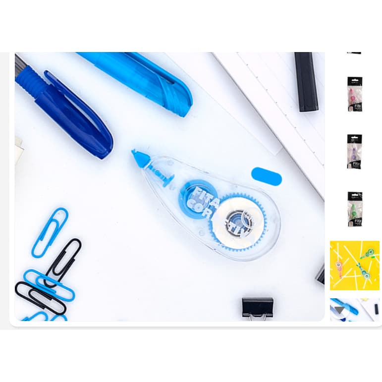 Fita Corretiva Branca 6m X 5mm, Correção Instantânea Sortido