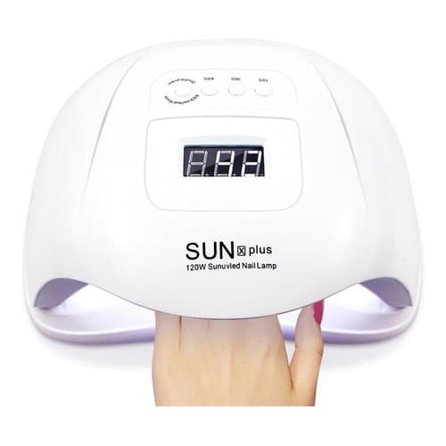Cabine Sun 5 X Plus 120w 36 Leds Bivolt Led Uv Hibrida Acrigel Unha Gel