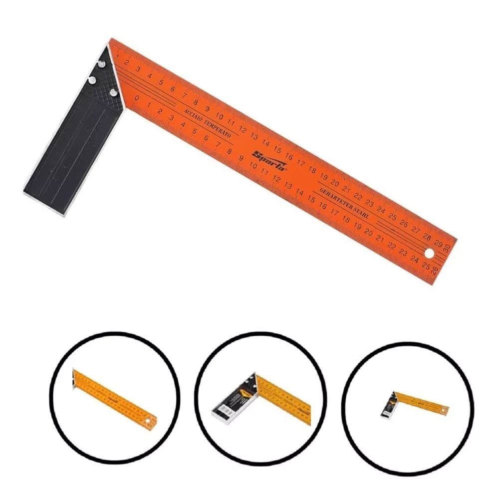 Esquadro 12" ou 300mm Metalico - Sparta