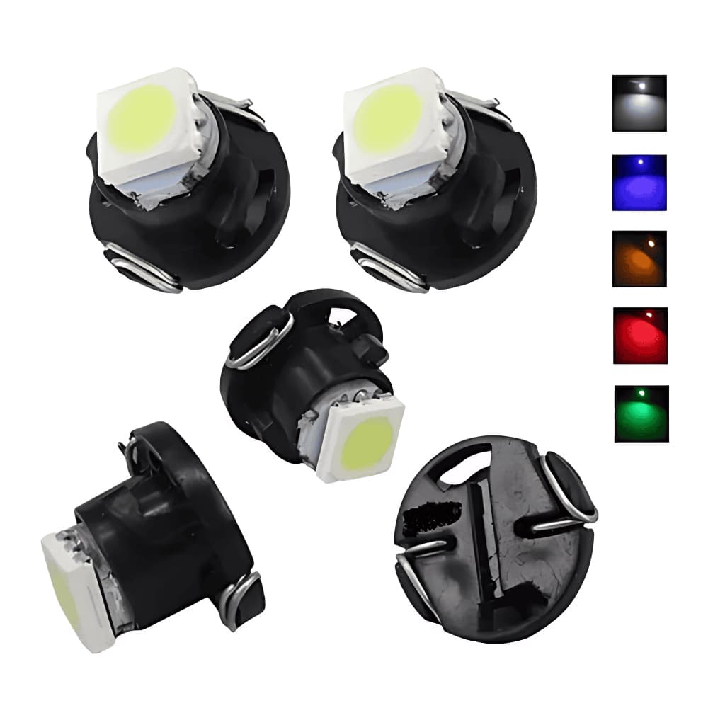 Lampada T4.2 10mm Led 12v Painel Carro Moto C/ Soquete Universal