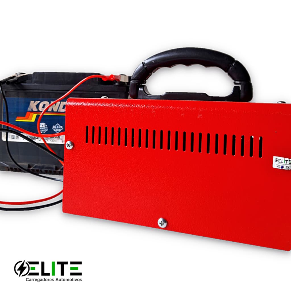 Carregador de bateria 12V até 120amperes, Automotivo, Bivolt, Display Digital