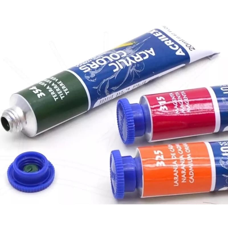 Kit 12 X Tinta Acrylic Colors Acrilex 20ml - Kit com 12 cores a escolher