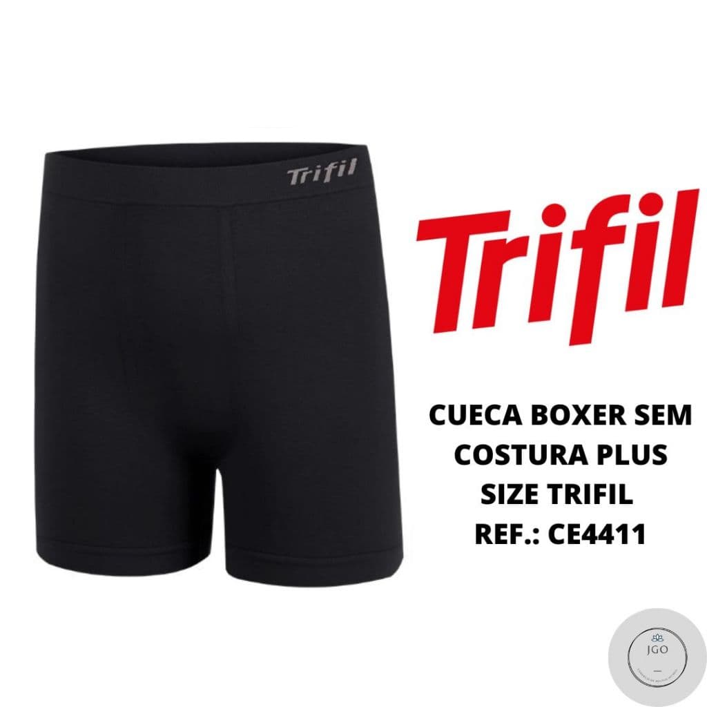 Cueca boxer plus size sem costura Trifil Ref.: 4411
