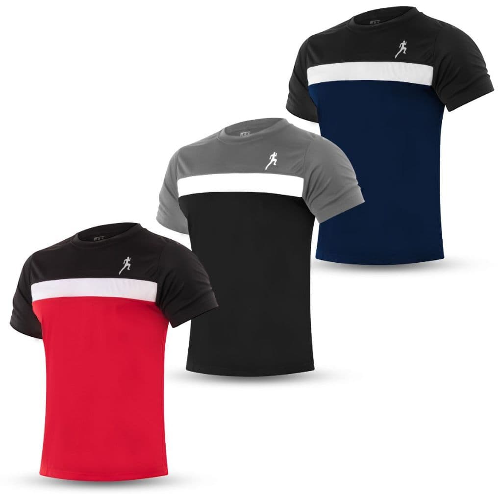 Kit 3 Camisetas Masculinas Refletiva Academia Esportiva Recorte