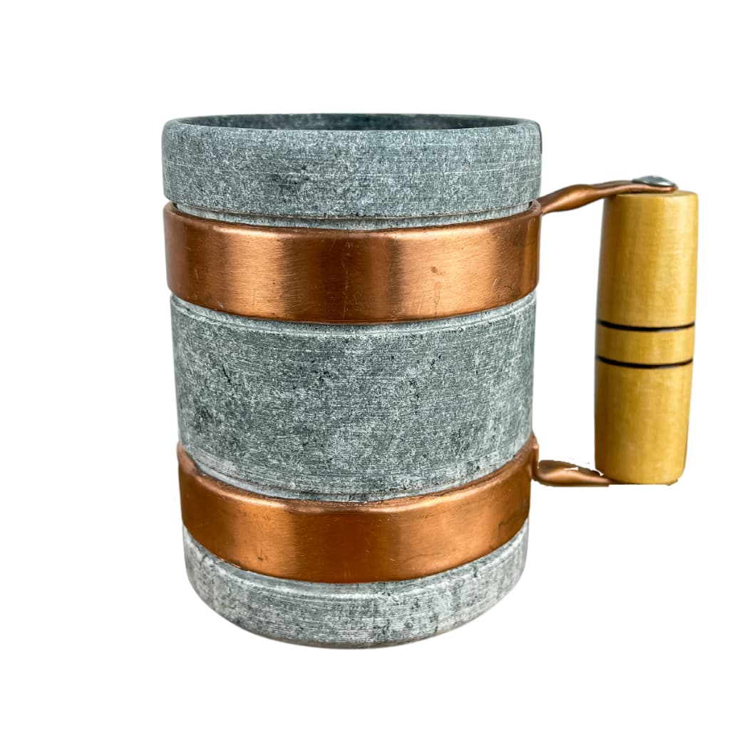 Caneca Em Pedra Rústica Térmica 300ml