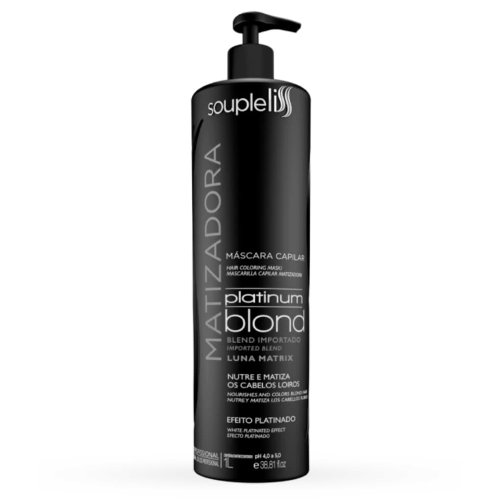 Matizador Blond Soupleliss efeito Platinado 1L Linha Profissional