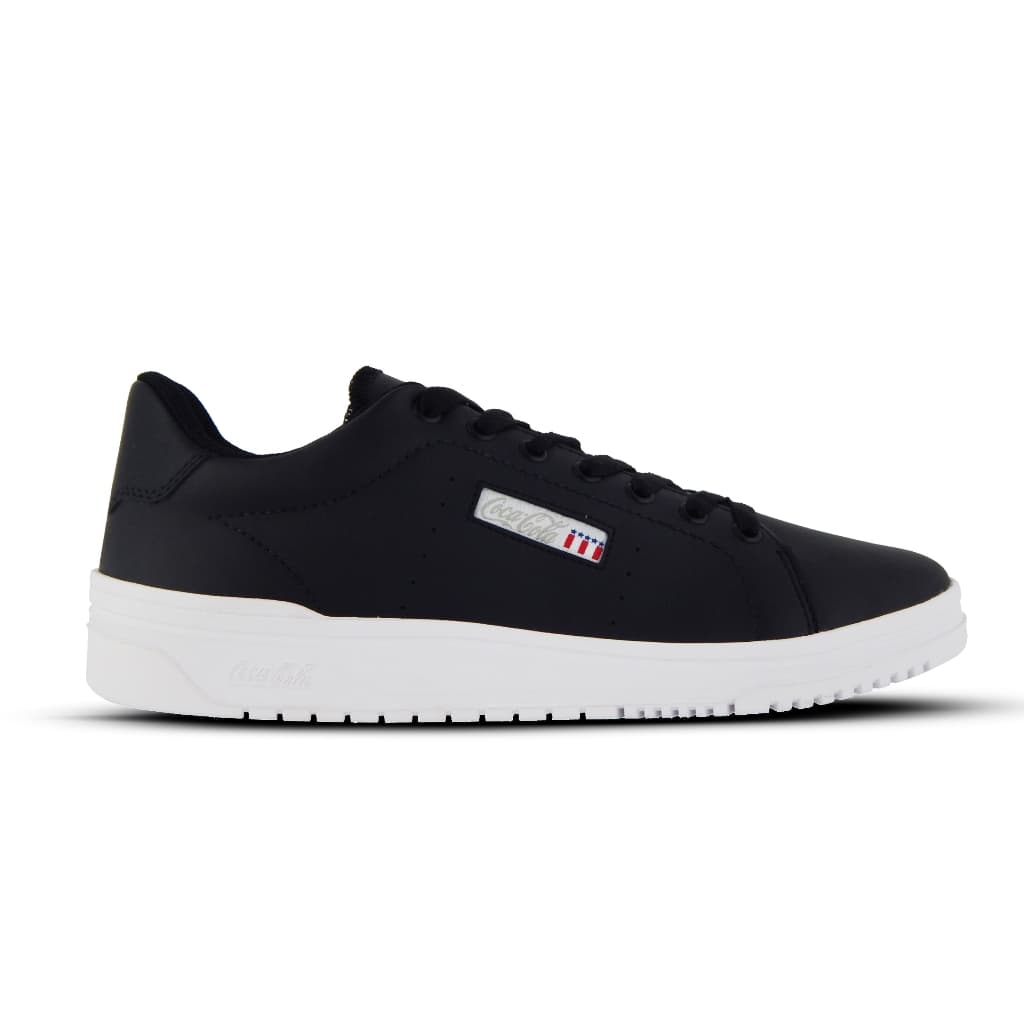 Sapatênis Coca-Cola Masculino Original Preto Modelo March Maverick CC2324 Barato Preto Confortável