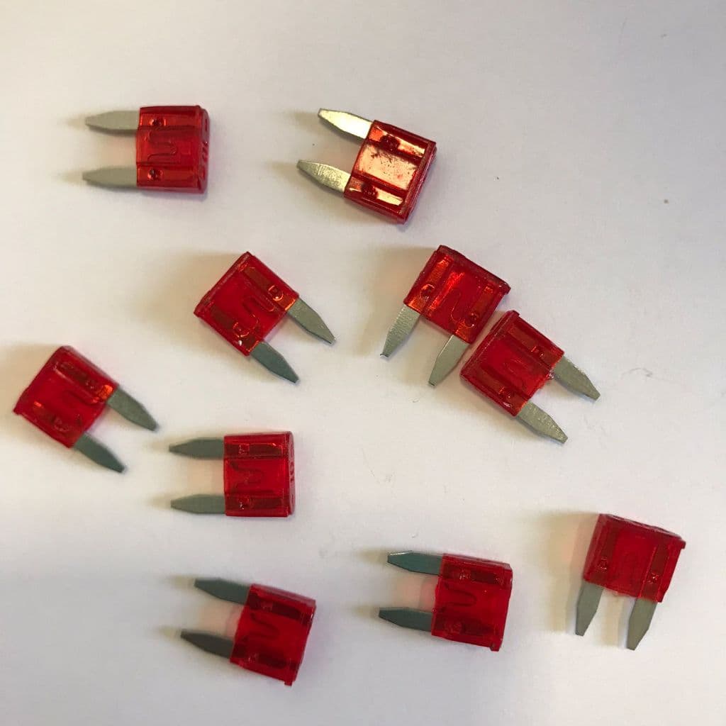 Fusivel Lamina Mini 10 Amp. (10 PÇAS)