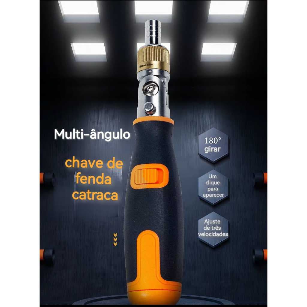 Conjunto de chave de fenda Phillips, chave de fenda telescópica de dupla finalidade, chave de fenda de catraca