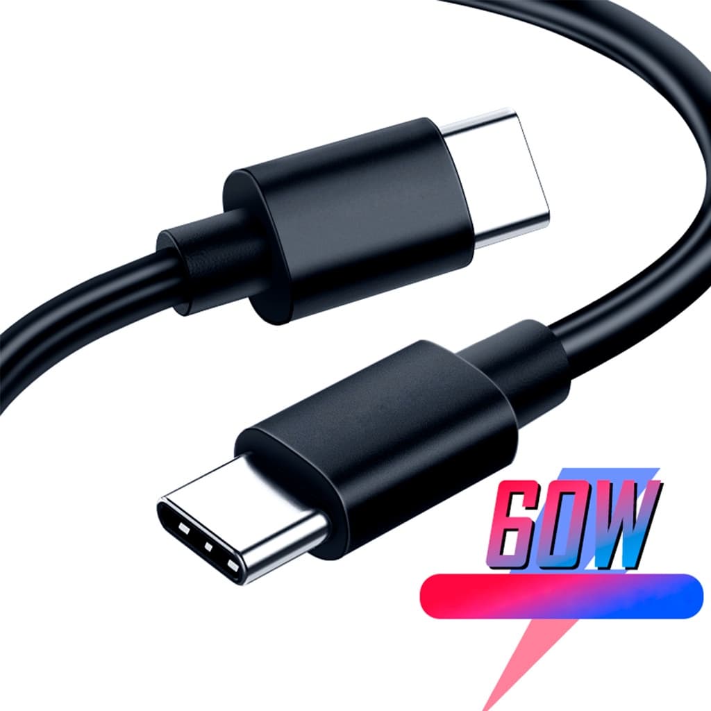 Cabo PD Turbo USB-C DUPLO 1 metro e 1,5 mts