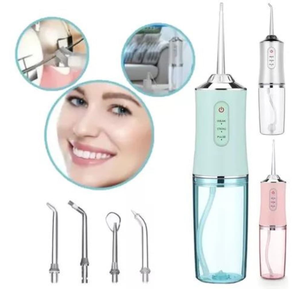 Irrigador Bucal Usb Jato D Água Limpador Irrigador Bucal Dental Dentes E Gengiva recarregável Portatil
