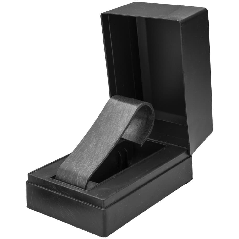 Kit 30 Caixinhas Plásticas Porta Relógio Suporte Plástico Preto Quadrado