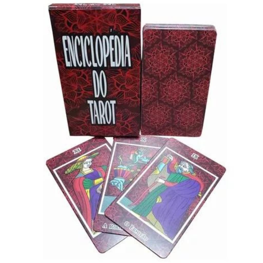 Baralho Tarô Enciclopédia C/ 24 Cartas+ Manual Detalhado e Explicativo - Tamanho Grande