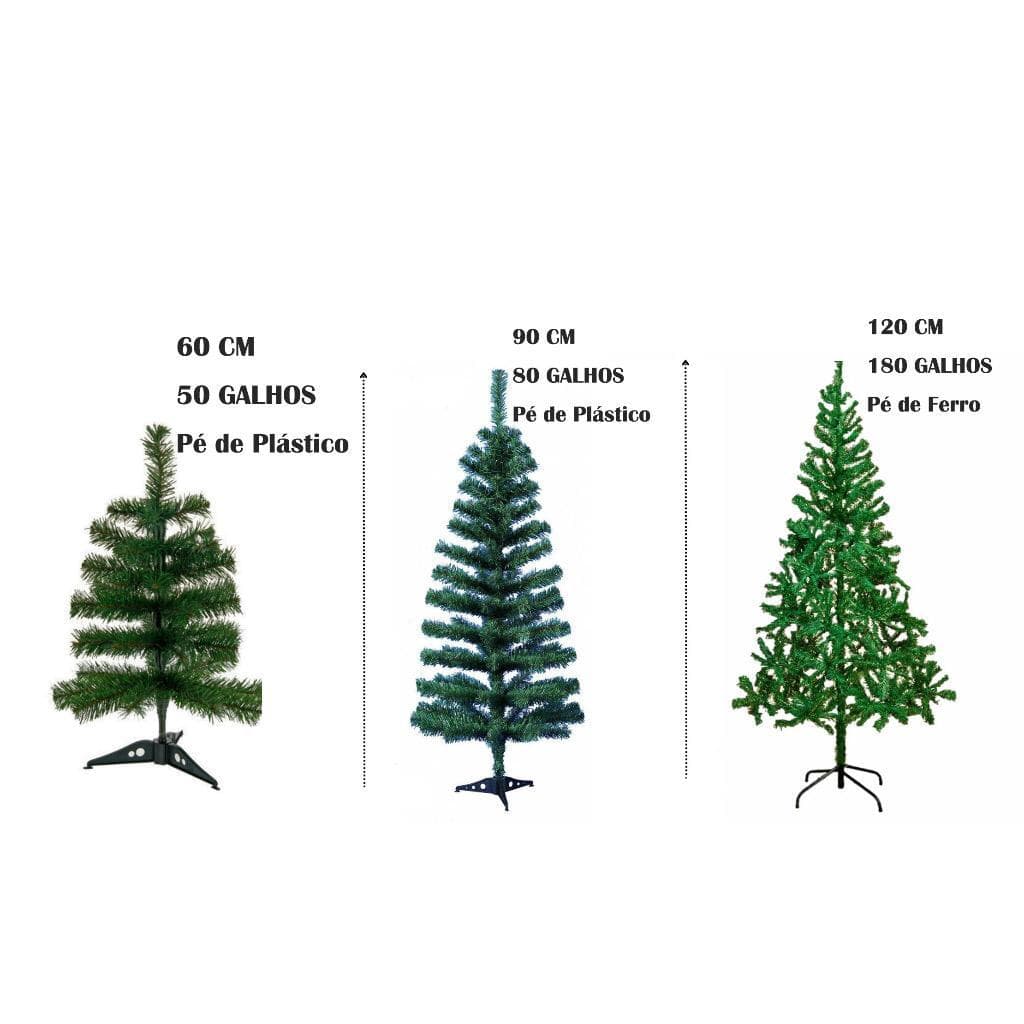 Árvore de Natal Modelo Pinheiro 60CM / 90CM  ou 1,20CM  Decoração