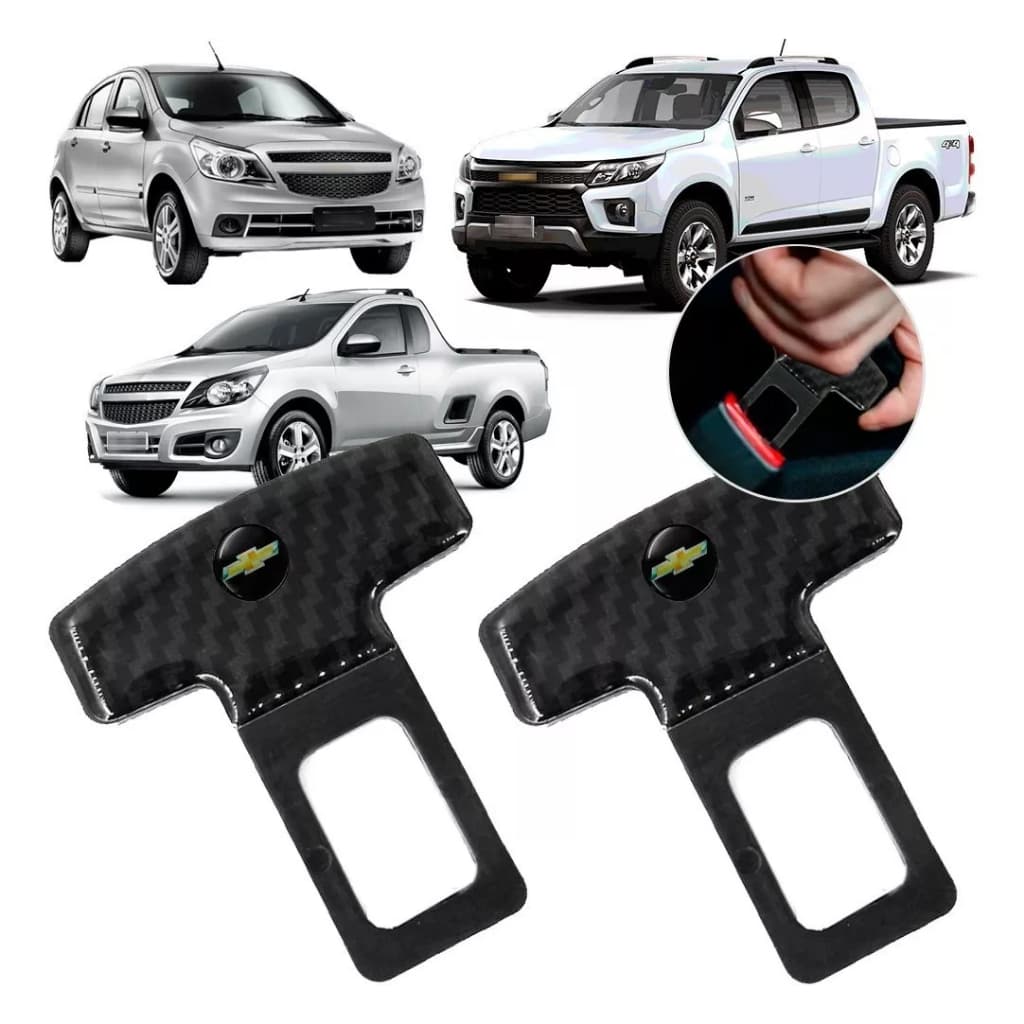Par Trava Fivela Cinto Anti Som Gm Onix Prisma Cruze Cobalt Spin Tracker Camaro Trailblazer S10 Celta Montana Agile Sonic