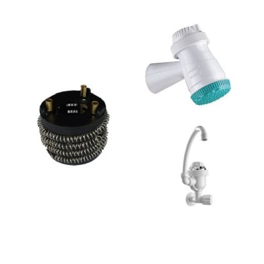 Resistencia Torneiras Eletricas E Nova Ducha Top Banho Sintex  Circle Senseday Tramontina 3T 4.400w 127v E 220v