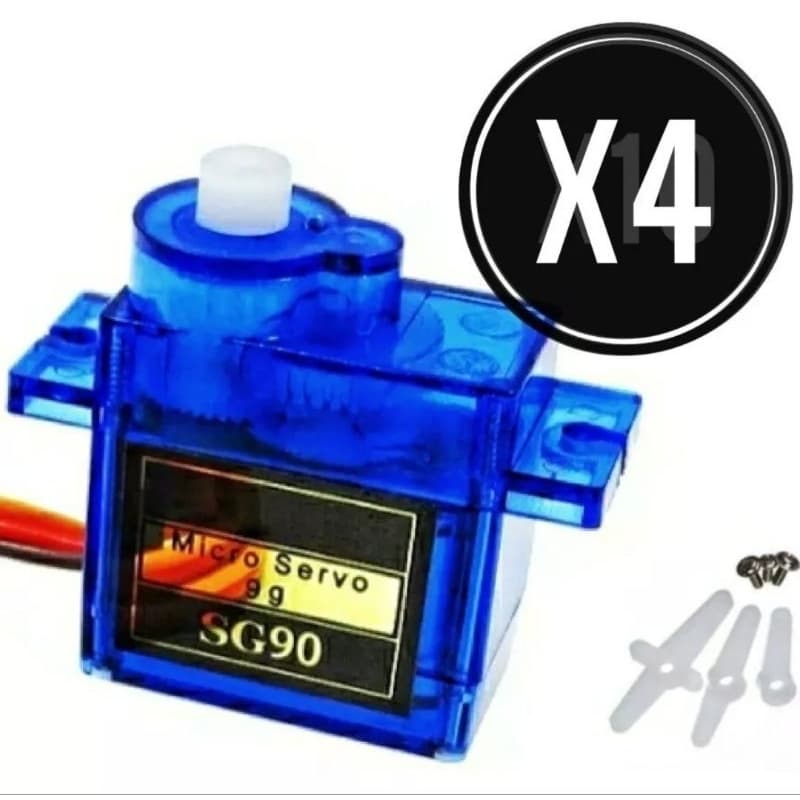 Servo 9g Sg90 4x Micro Servo 9 Gramas Aeromodelo Arduino Rc