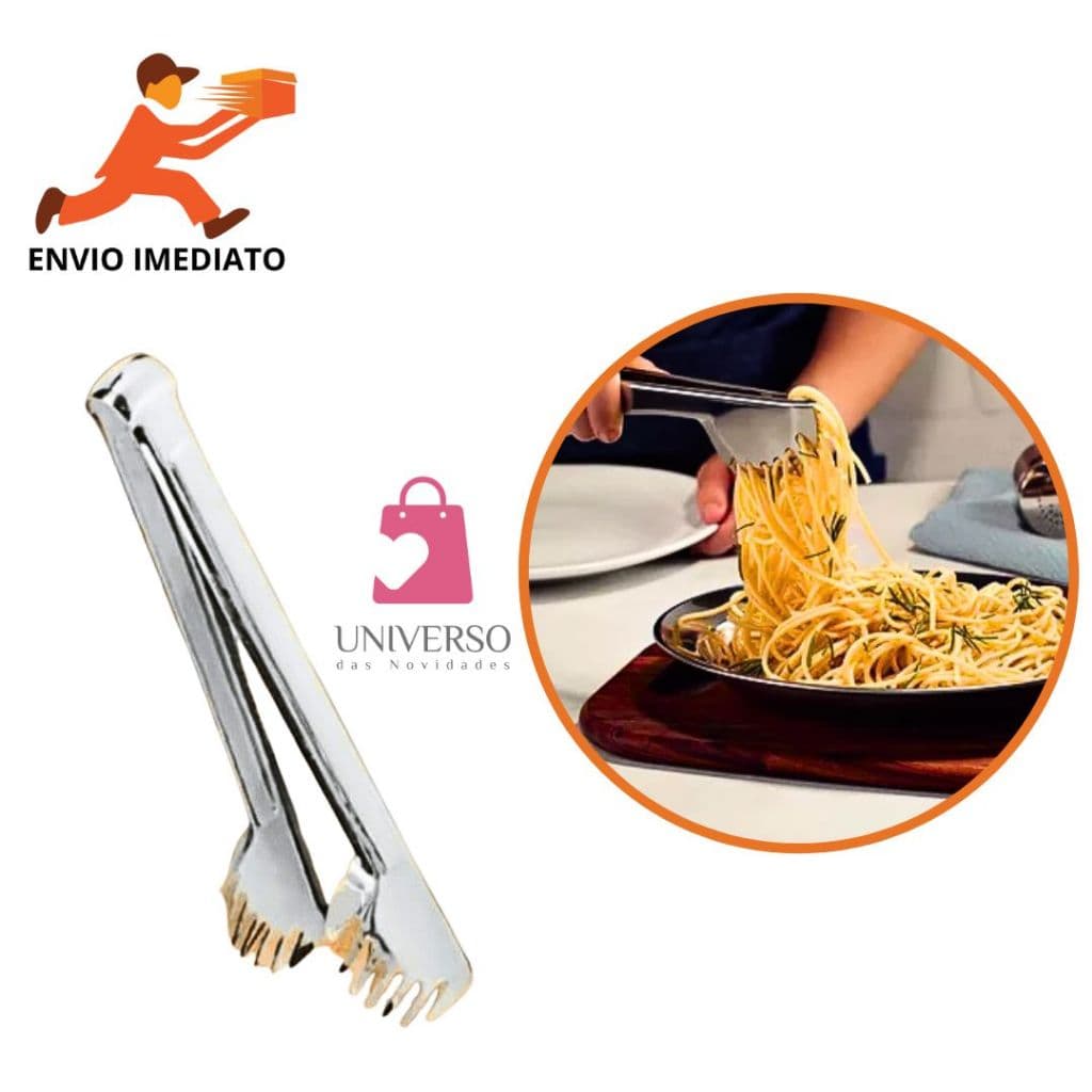 Pegador Para Massas Em Geral Aço Inox 20 Cm